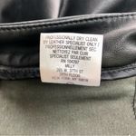 Milly  NY Genuine Black Stretch Leather Pants 8 zippers at hem moto style Photo 12