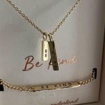 LC Lauren Conrad NWT Winter wonderland “Be kind” gold necklace. Photo 1