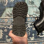 Black Military Combat Ankle Boot Lug Platform Low Block Heel EU Sz 36 US Sz 6 Photo 8