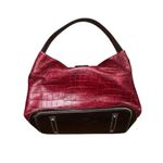 Dooney & Bourke Elegant Red Crocodile-Embossed Women's Bag Photo 1