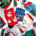 Novelty Christmas Knit Socks 5.5 Photo 4