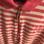Tommy Hilfiger sleeveless striped heritage polo size xl pink and white top Photo 3