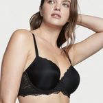 Victoria's Secret ✨VS Dream Angels Lightly-lined Smooth Demi Black Sz 34DD Bra✨ Photo 1