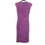 SIMON MILLER Runa Fuzzy Midi Sweater Dress‎ Purple XS Photo 2