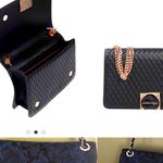 Hannibal Laguna quilted leather crossbody bag Gold Photo 1