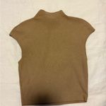 Le lis  Camel Mock Neck Sleeveless Top Photo 1