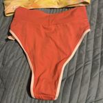 Aerie NWT Bikini High Rise Bottoms and Yellow Halter Top Size Small Beach Swim Photo 5