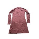 American Giant Dress Women‎ XS Burgundy Hoodie French Terry Tunic Sweatshirt Photo 5