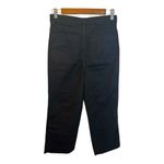 Quince Organic Stretch Cotton Twill Straight Leg Cropped Pants Size 29 Black NWT Photo 4