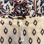 Free People  Flutter Sleeve Bohemian Aztec Printed Top Photo 3