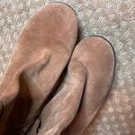 Michael Kors Camel Brown Suede Knee High Boot Round Toe Block Heel SZ 10 Buckle Photo 3