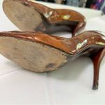 Stuart Weitzman Bronze Peeptoe Stiletto Heels Size 8 Corpcore 80s Power Dressing Photo 11