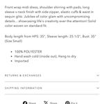 Dear John  Jeans Mina front wrap black sequin dress Photo 6