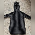 Billabong Same Story Hoodie Black White Stripe 100% Cotton Beach Size Medium Photo 2