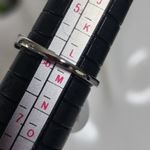 Silver Steel Dainty Ring with Crysta Cross Photo 3