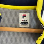 FILA Zip Front Diamond Print Jersey Jacket Size Medium New Photo 1