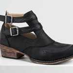 WOMENS ALL OVER VINTAGE Style BLACK SHORTY BOOT Western Style Booties Size 10 Photo 0