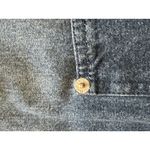 Denim & Co Women Medium Short Sleeve Zip Embroidered Floral Grannycore Boho Blue Photo 9