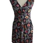 BODEN Multicolor Floral V Neck Dress Size US 4P Photo 0