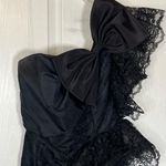 Contempo Casuals  Black Lace One Shoulder Dress Gown Photo 4
