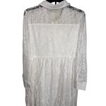 None Elegant Lace White Collared Button Front Unbranded Dress Size XL Photo 4