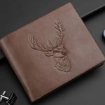 Deer, Buck Brown Wallet - RFID Blocking, Credit Card ID, Bifold, Hunting, Nature Photo 0