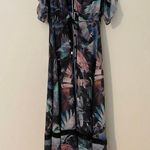Hunter Bell  Printed Harrison Dress Midi Button Front Flutter Ruffle Sleeves 0 Photo 4