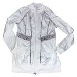 Boston Proper  Snakeskin Patterned Athletic Zip-Up Jacket Photo 0