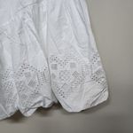RHODE‎ Martina Dress XL White Heart Eyelet One Shoulder Puff Sleeve Cotton NWT Photo 4