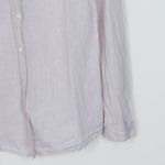 Sigrid Olsen  Womens Button Down Linen Shirt Size M Roll Tab Sleeve‎ Beige Beachy Photo 2