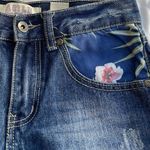 Vintage Agile Women’s denim Jeans Floral Design pants Sz 14 Photo 9