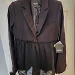 Vera Wang New With Tags  Women's Black Peplum Blazer Size XSmall Photo 0