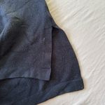 Oversized Turtleneck Tunic Sweater Blue Photo 4