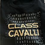 Cavalli Class Cavalli graphic croc Sweatshirt, black unisex size L women’s Size L Photo 6