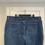 L.L. Bean Size 22W Stretch Cotton Classic Fit Medium Wash Zip Up Denim Jeans Blue Photo 3
