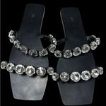 ZARA EMBELLISHED FLAT LEATHER SANDALS Photo 4