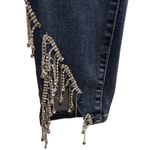 Akira  Women's High Rise Skinny Jeans Sparkle Rhinestone Blue Size 9 Photo 2