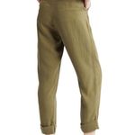 Treasure & Bond New Pants Womens Size 0 Paper Bag Waist Cuffed Olive Green Photo 12