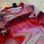 PE Nation Pink Multicolored Swirl Longsleeve Mesh Shirt Sz Small Photo 1