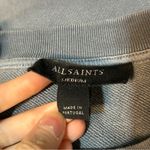 All Saints Etta Soleil Oversized Crewneck Sweatshirt Flint Stone Blue Sze Medium Photo 5