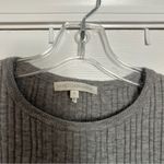 NakedCashmere 100% cotton boatneck sleeveless sweater ribbed stretchy vest top Gray Photo 1