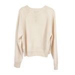 J.Crew  100% Cashmere crewneck sweatshirt Heather Muslin Medium NWT Old Money Photo 4