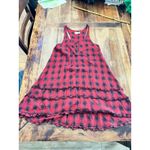 Denim & Supply Ralph Lauren VTG  Women's Red Plaid Ruffles flannel Dress Size M Photo 1