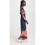 LA DOUBLEJ Navy Paisley Gold Pendant High Neck A Photo 2