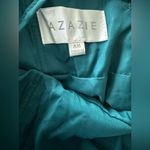 Azazie  Teal Maxi Dress with Spaghetti Straps Photo 1