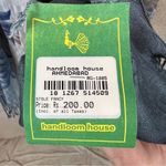 Handloom House silk floral saree stole scarf wrap Blue Photo 4