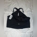 Athleta  Black‎ Strappy Sports Bra M Photo 2