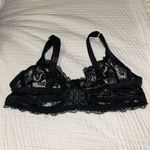 Black Lace Underwire Bralette Size M Photo 1