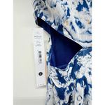 AQUA  Maxi Dress Womens Size Small Gown Blue White Tiered Metallic Formal NEW Photo 10