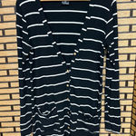 Agnes & Dora  Black‎ And White Stripe Button Front Cardigan Size Small Photo 0